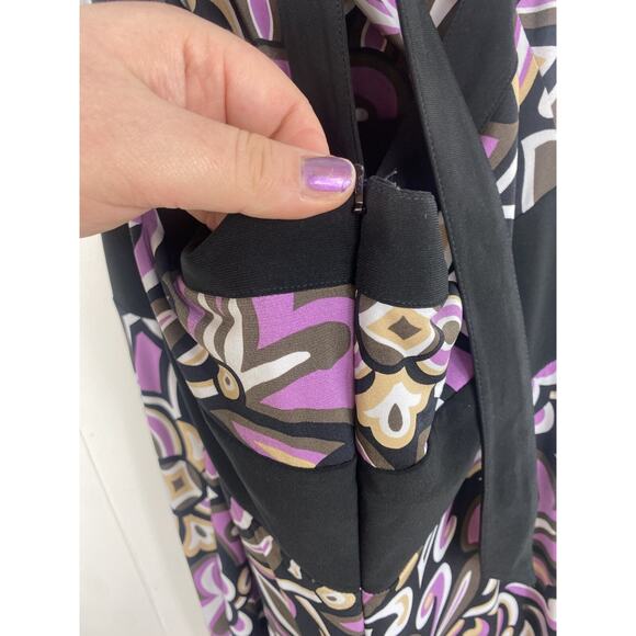 Miss Dorby Y2K Halter Dress Size 14 Purple Fairy Whimisgoth Tie Midi Flowy - Picture 4 of 8